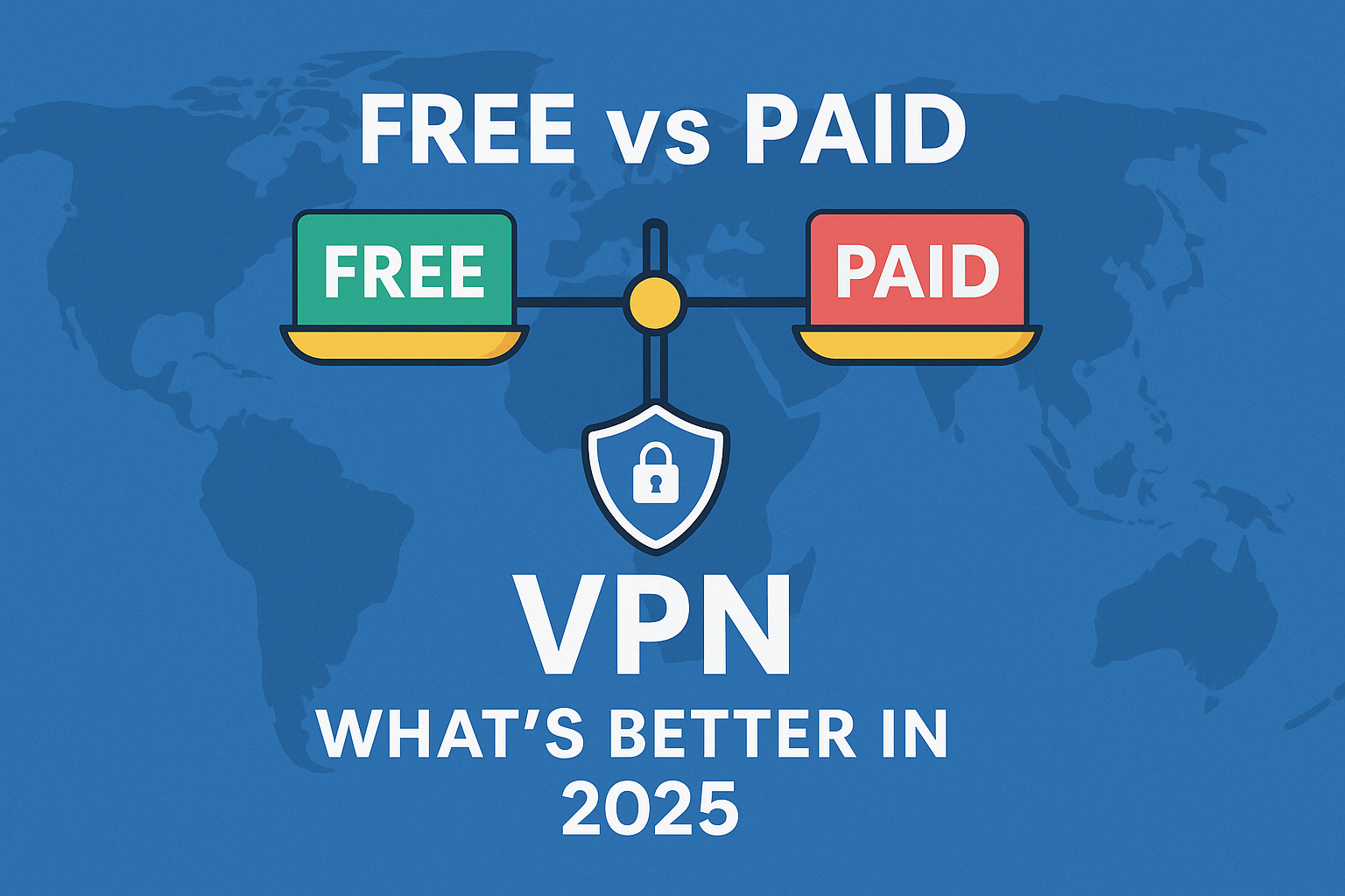 free vs paid vpn 2025, best free vpn, is paid vpn worth it, vpn compariso