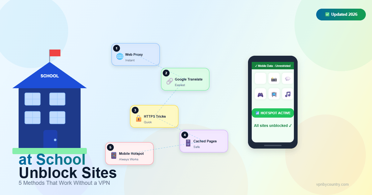 How to Unblock Websites at School Without a VPN (5 Easy Methods)