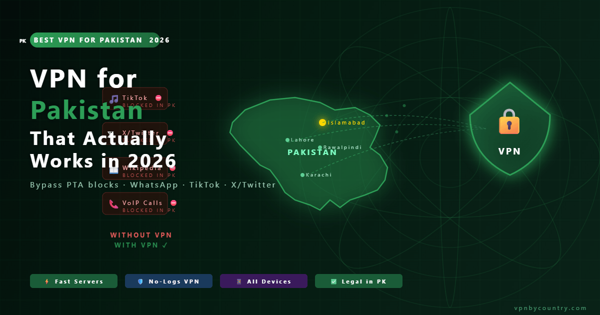 Best VPN for Pakistan 2026 — Bypass PTA blocks with ExpressVPN, NordVPN, Surfshark