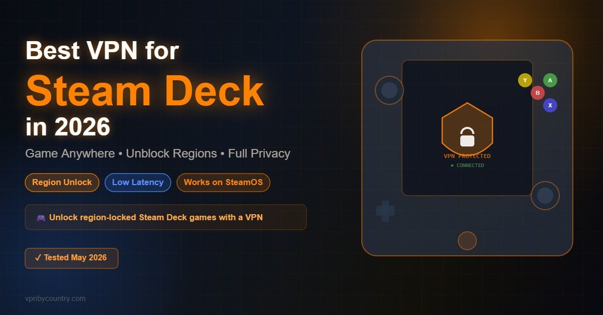 Best VPN for Steam Deck in 2026 - Unblock region-locked games and protect your connection