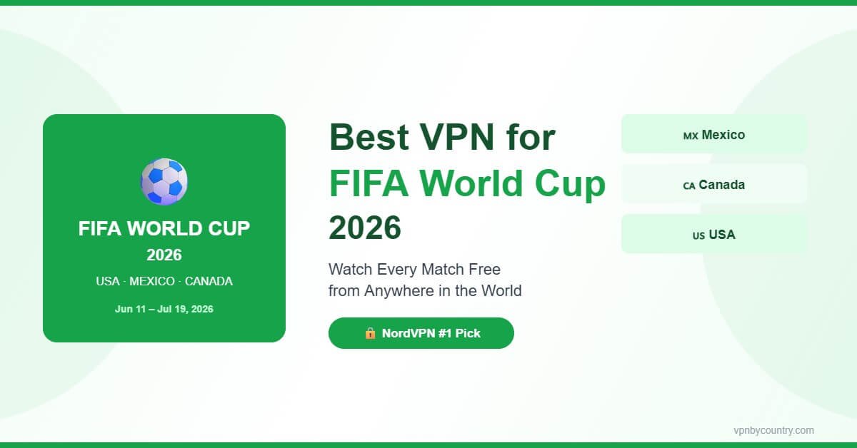 Best VPN for FIFA World Cup 2026 - Watch Free from USA, Mexico and Canada