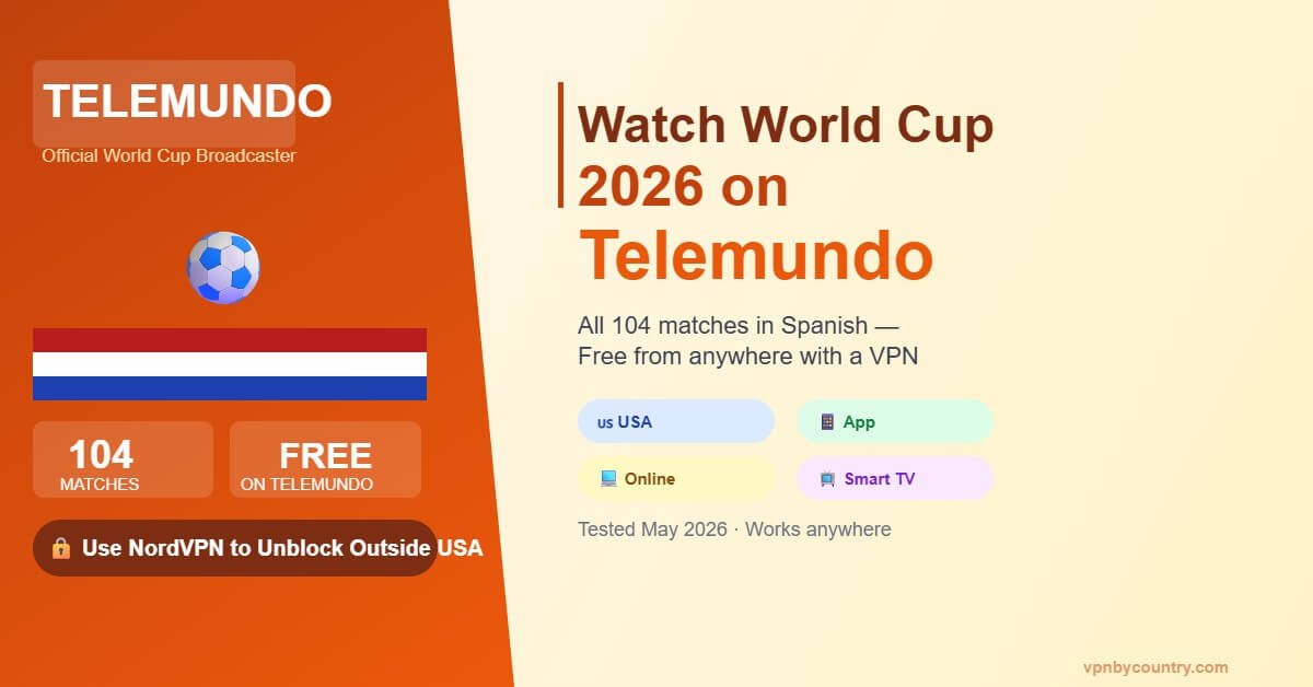How to Watch World Cup 2026 on Telemundo Free from Anywhere